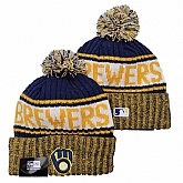 Milwaukee Brewers Knit Hat YD (2),baseball caps,new era cap wholesale,wholesale hats